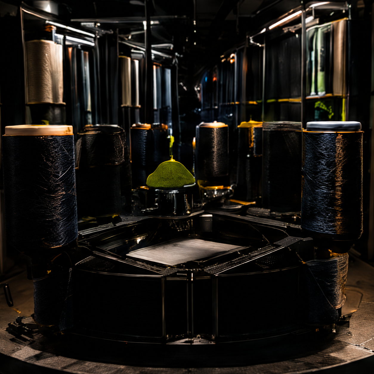 Textile yarn production machine